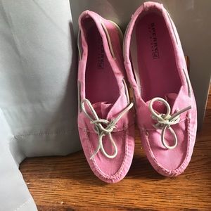 Pink Sherry Topsiders.